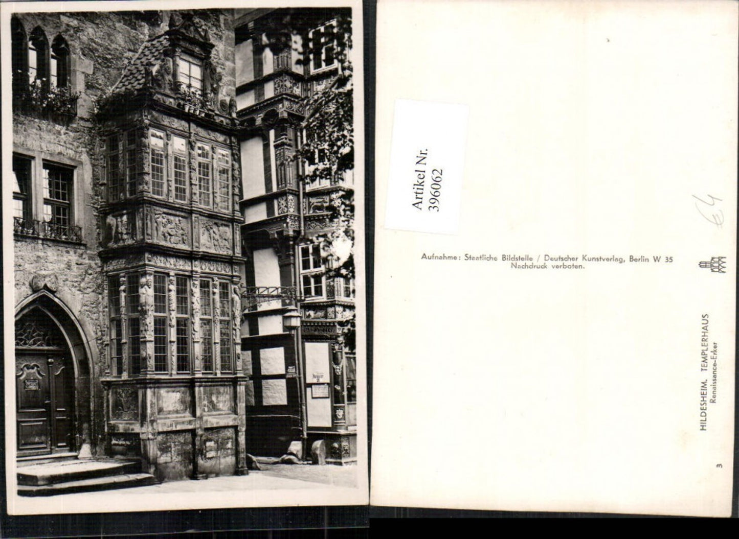 396062,Hildesheim Templerhaus Renaissance-Erker