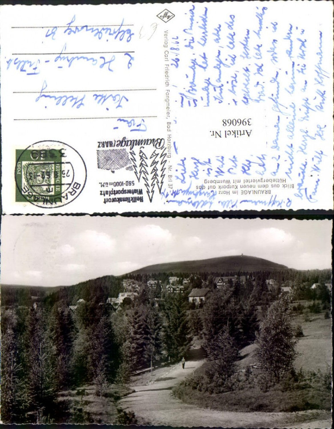 396068,Braunlage im Harz Blick auf Hüttebergviertel m. Wurmberg