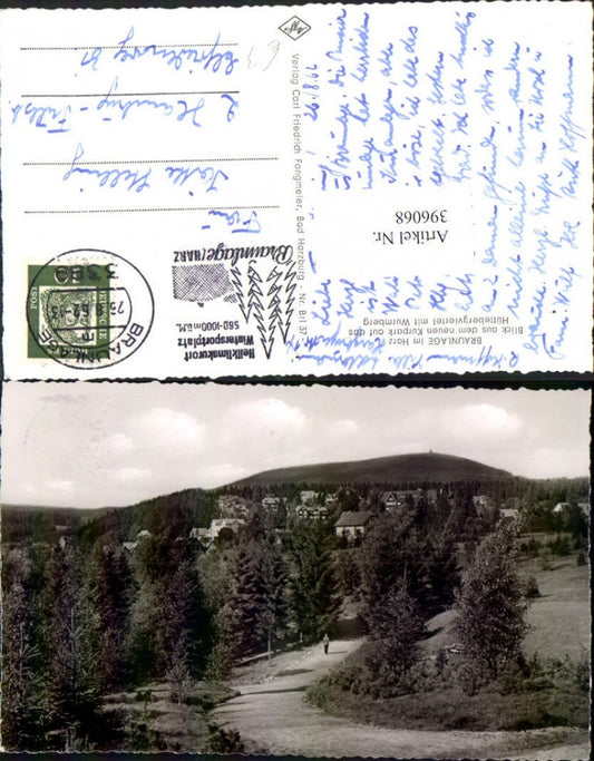 396068,Braunlage im Harz Blick auf Hüttebergviertel m. Wurmberg