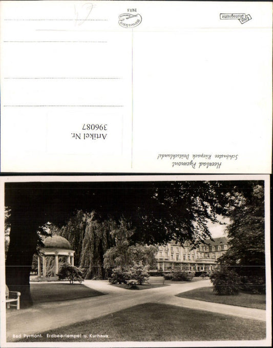 396087,Bad Pyrmont Erdbeertempel Tempel u. Kurhaus