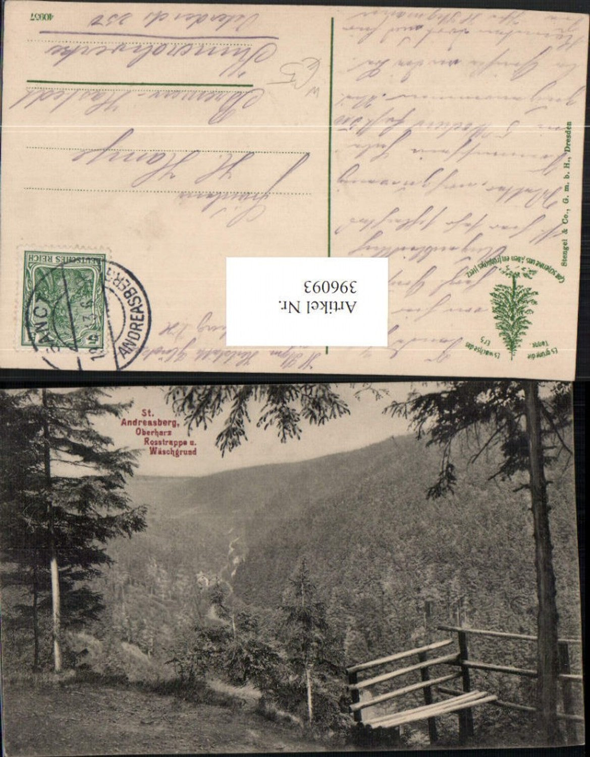 396093,St. Andreasberg b. Braunlage im Harz Rosstrappe u. Wäschgrund