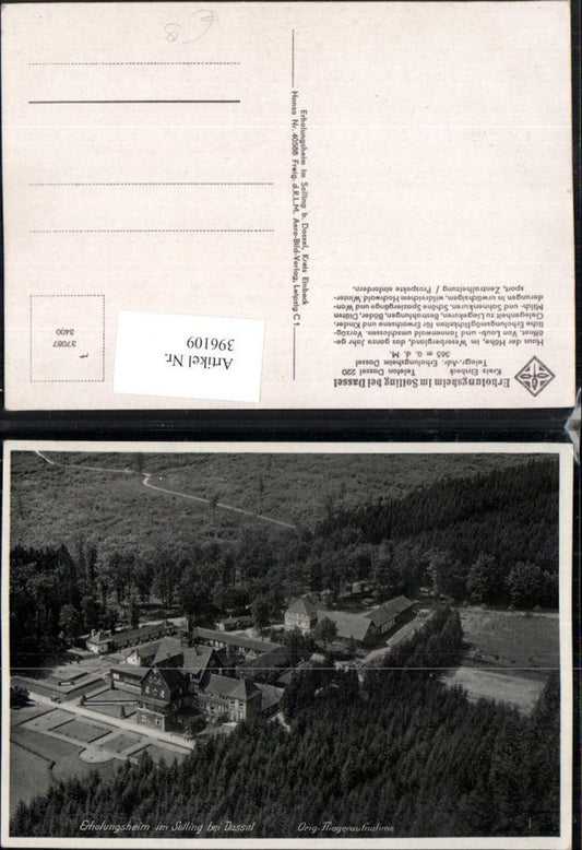 396109,Erholungsheim im Solling b. Dassel Fliegeraufnahme