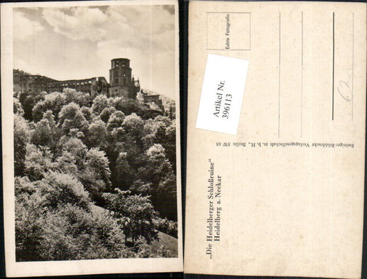 396113,Heidelberg am Neckar castle ruins castle