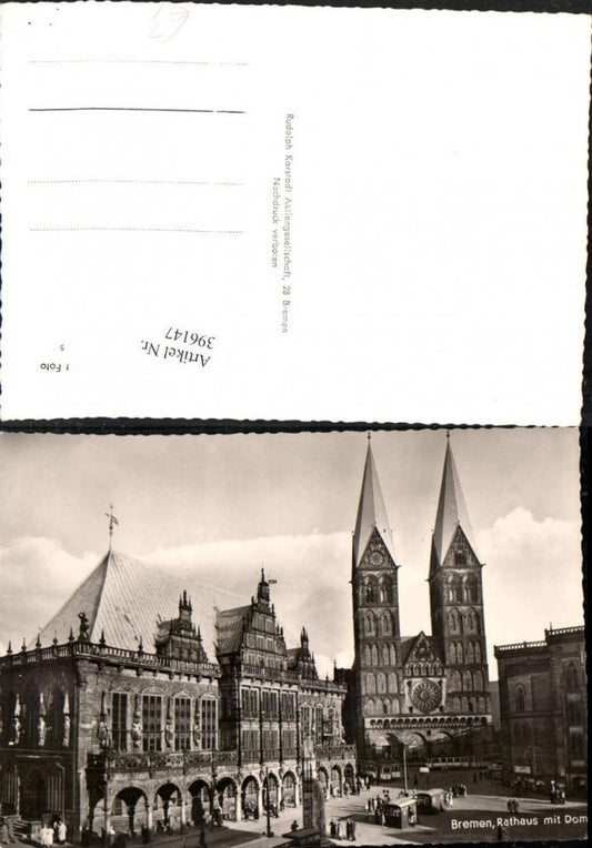 396147,Bremen Rathaus m. Dom Kirche