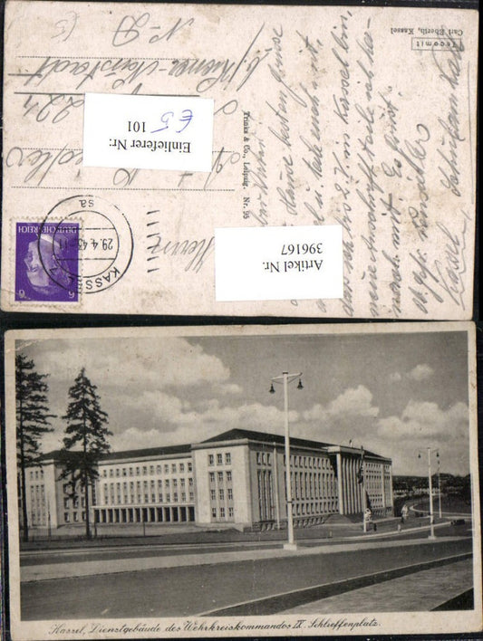 396167,Kassel Dienstgebäude des Wehrkreiskommandos IX