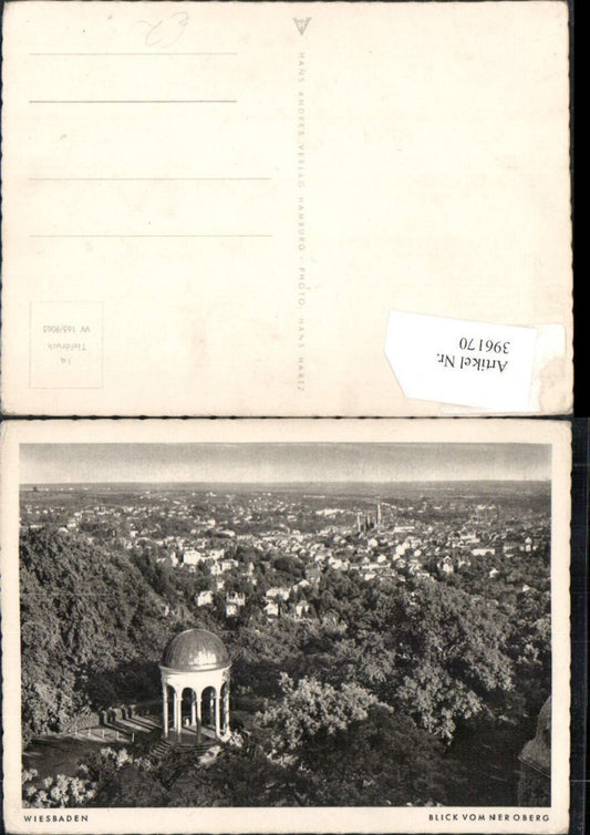 396170,Wiesbaden Totale vom Neroberg Tempel