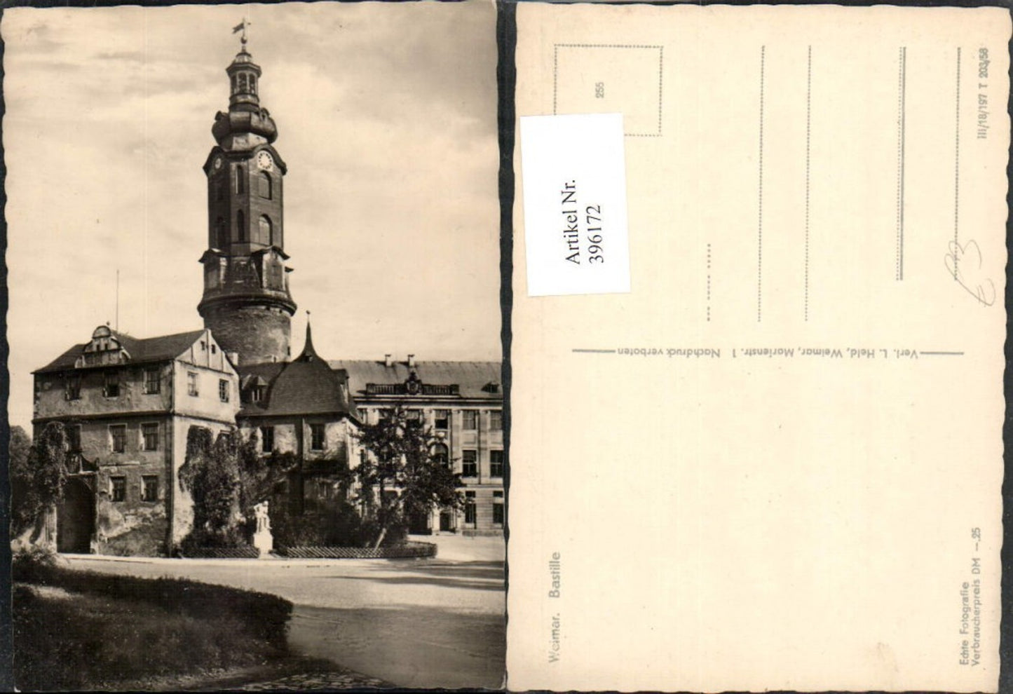 396172, Weimar Bastille Castle Tower