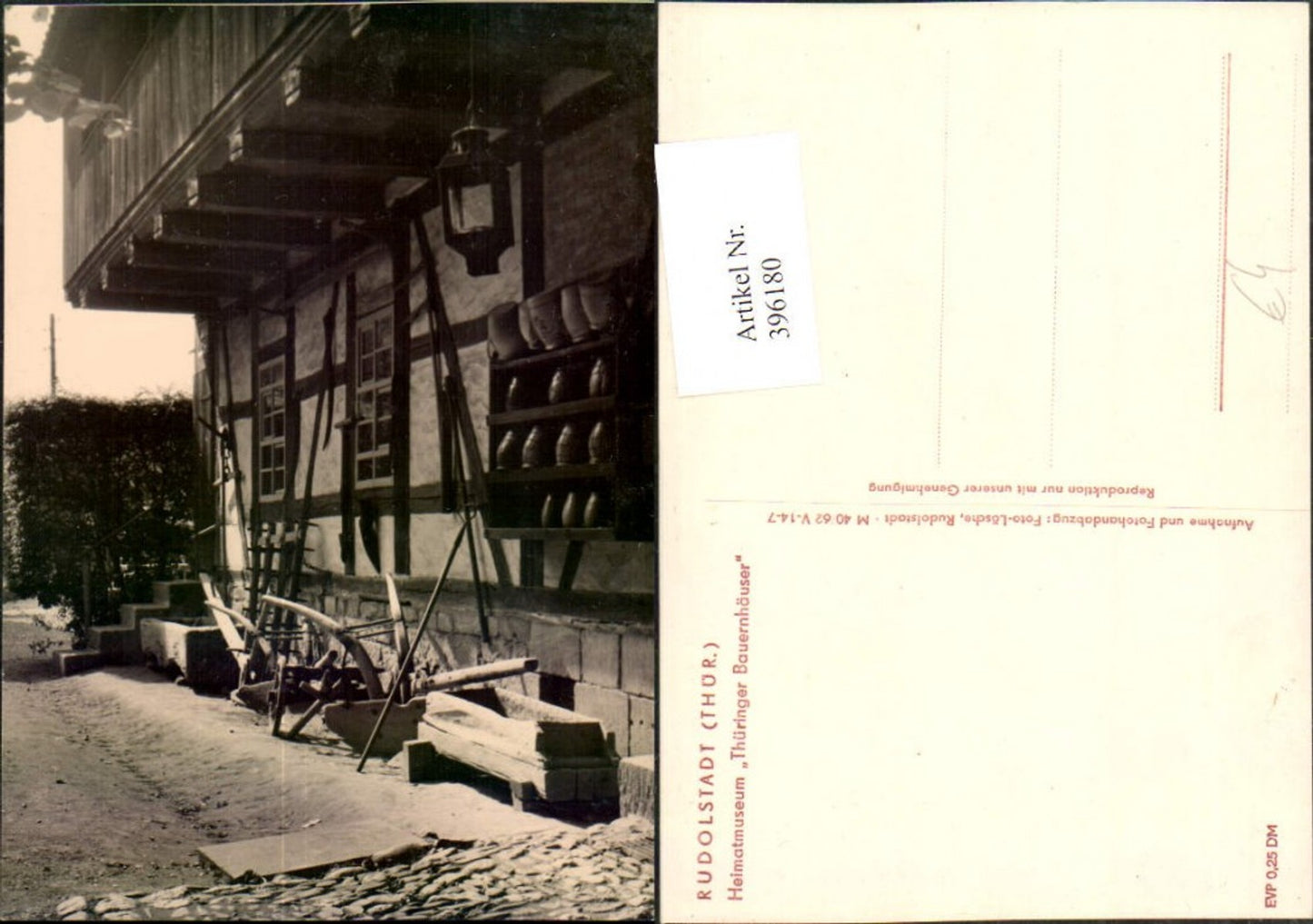 396180, Rudolstadt Local History Museum Thuringian Farmhouses