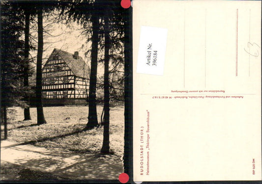 396184, Rudolstadt Local History Museum Thuringian Farmhouses