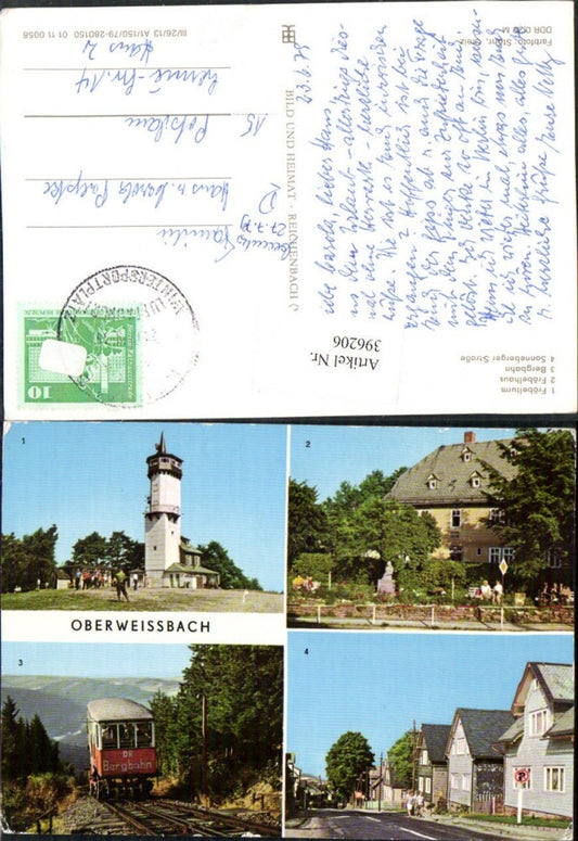 396206, Oberweißbach Fröbelturm House Mountain Railway Cog Railway Multi-view map