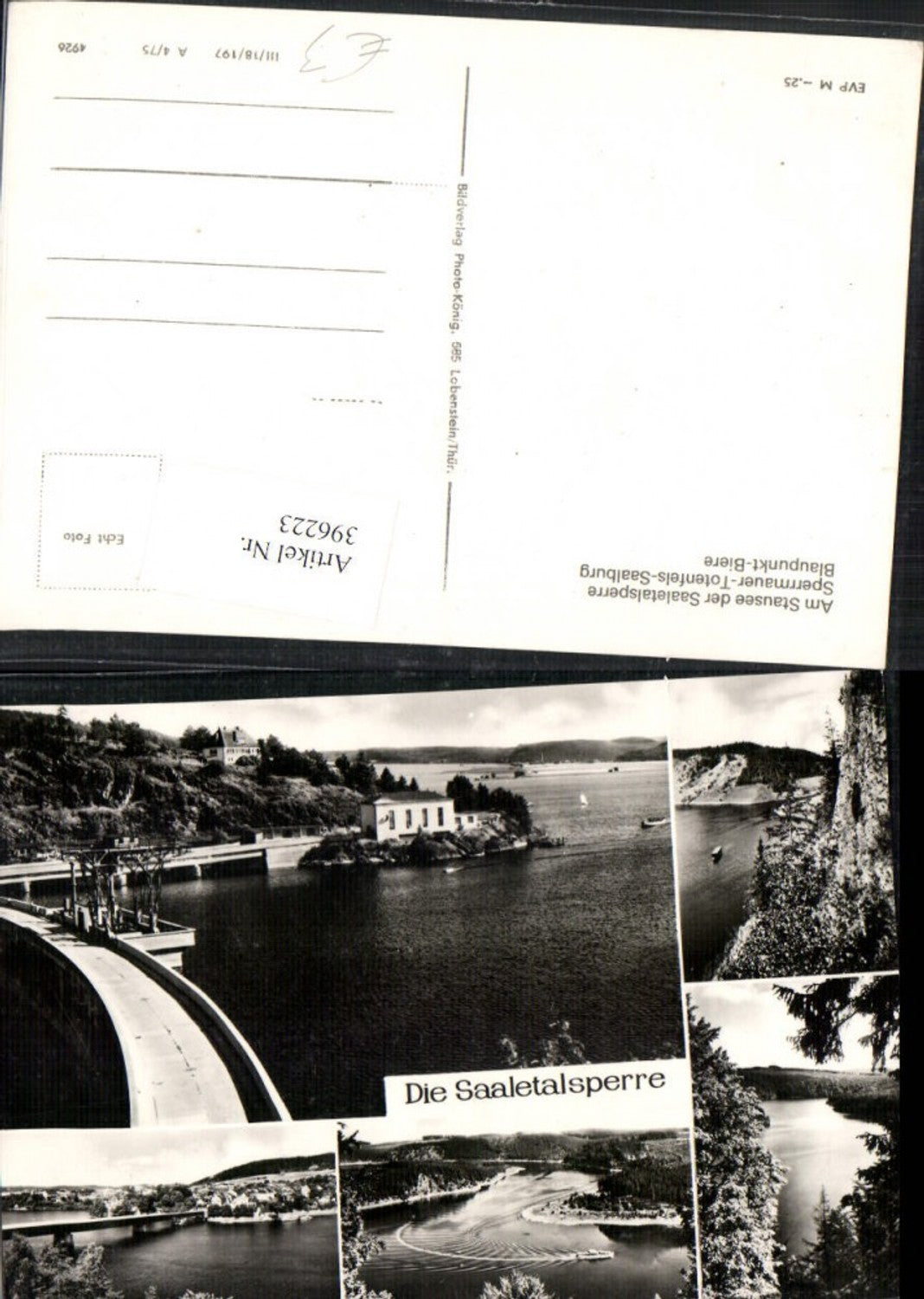 396223, Saaletalsperre Bleilochtalsperre near Schleiz Reservoir Dam Multi-image map