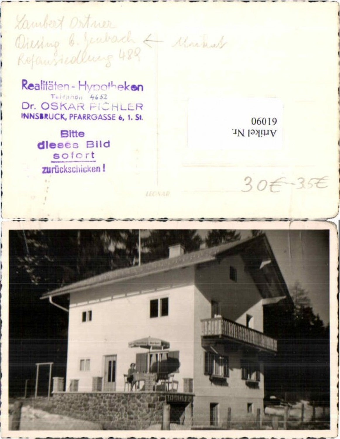 Alte Ansichtskarte – Old Postcard