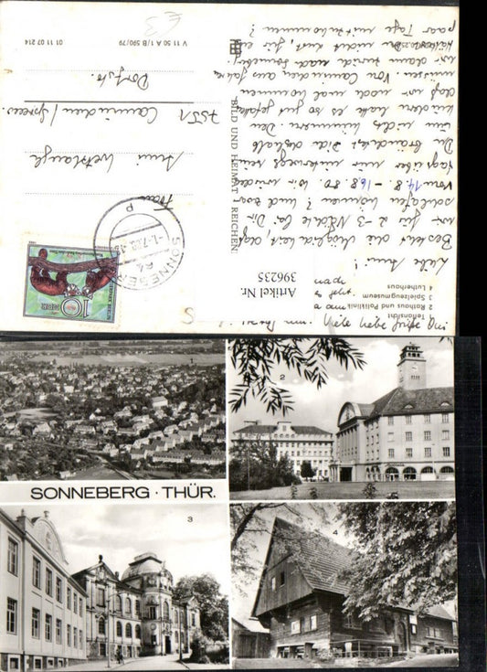 396235, Sonneberg Total Town Hall Polyclinic Toy Museum Luther House Multiview Map