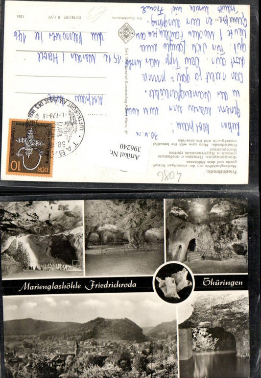 396240,Friedrichroda Totale Marienglashöhle Höhle Mehrbildkarte