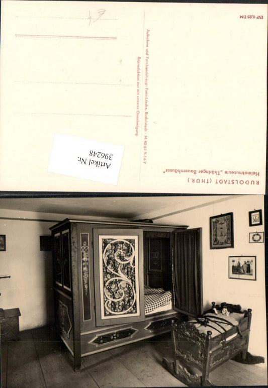396248, Rudolstadt Local History Museum Thuringian Farmhouses Cradle Bed