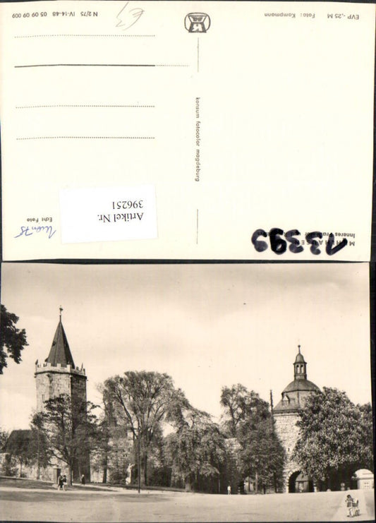 396251, Mühlhausen Inner Women's Gate and Raven Tower
