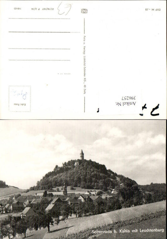 396257, Seitenroda near Kahla, view including Leuchtenburg Castle