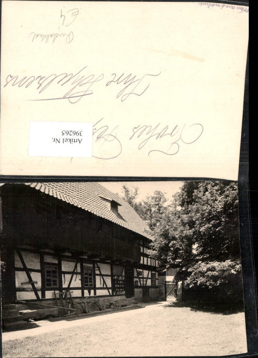 396265, photo postcard Rudolstadt Local History Museum Farmhouse