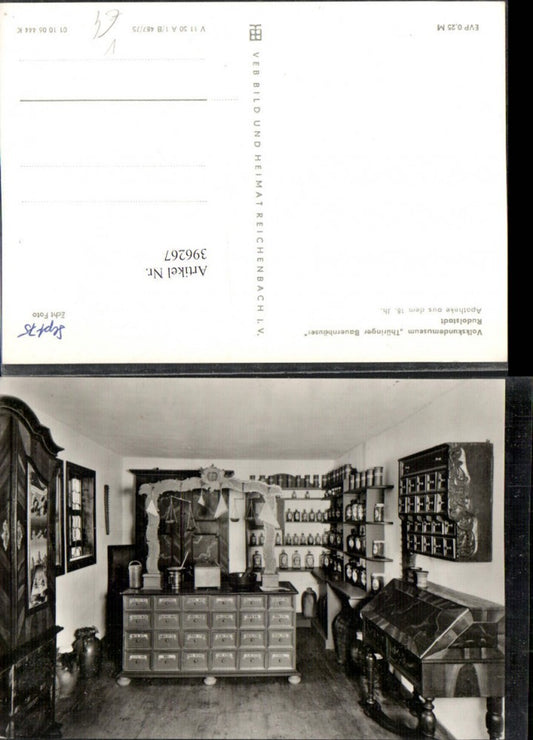 396267, Rudolstadt Folklore Museum, Farmhouses, Pharmacy, Pub, VEB