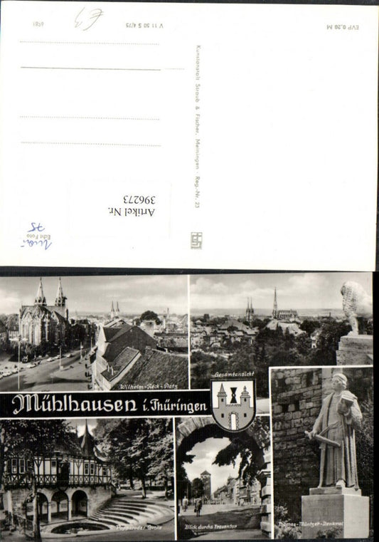 396273, Mühlhausen Total Church Source Müntzer Monument Multi-view map