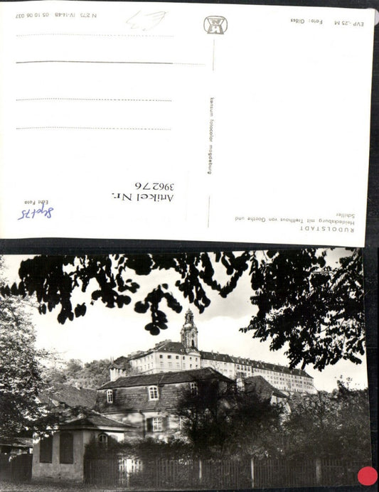 396276, Rudolstadt Heidecksburg Castle with meeting house