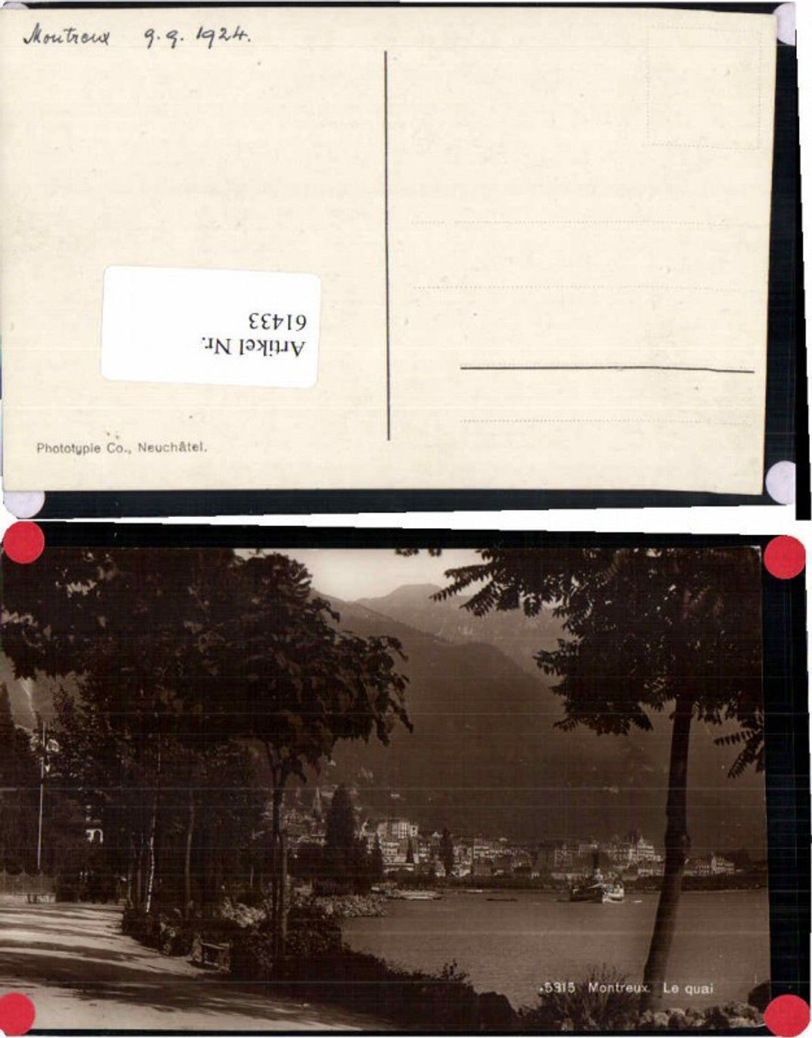 61433,Montreux Quai 1924