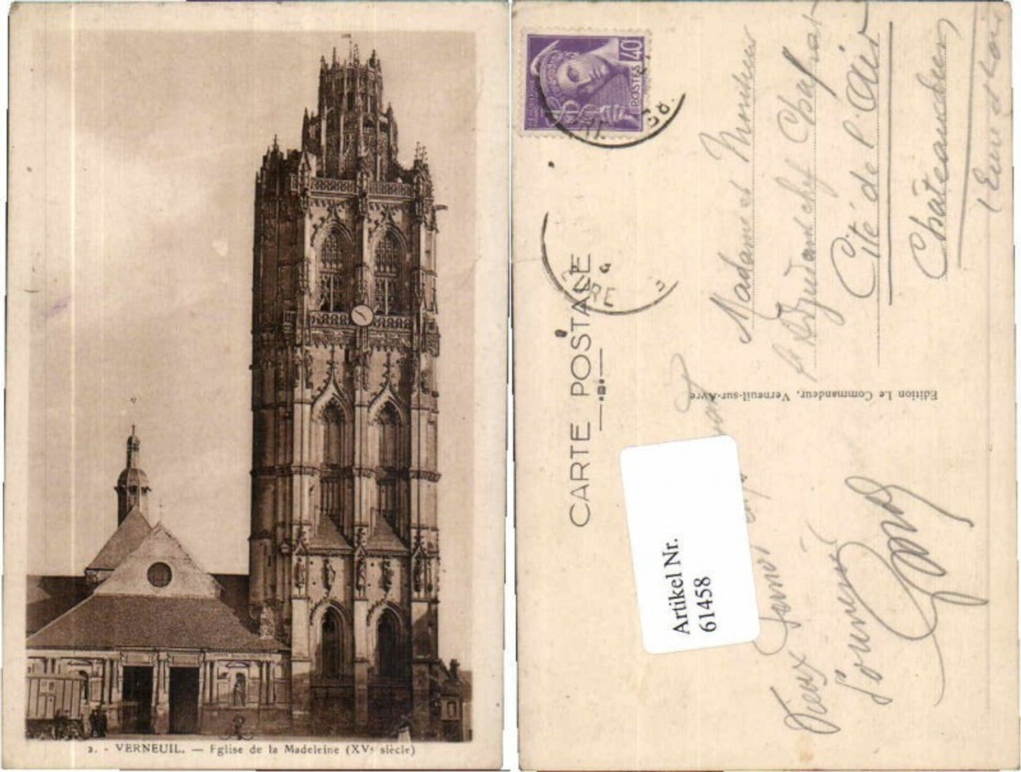 61458,Verneuil Kirche Madeleine
