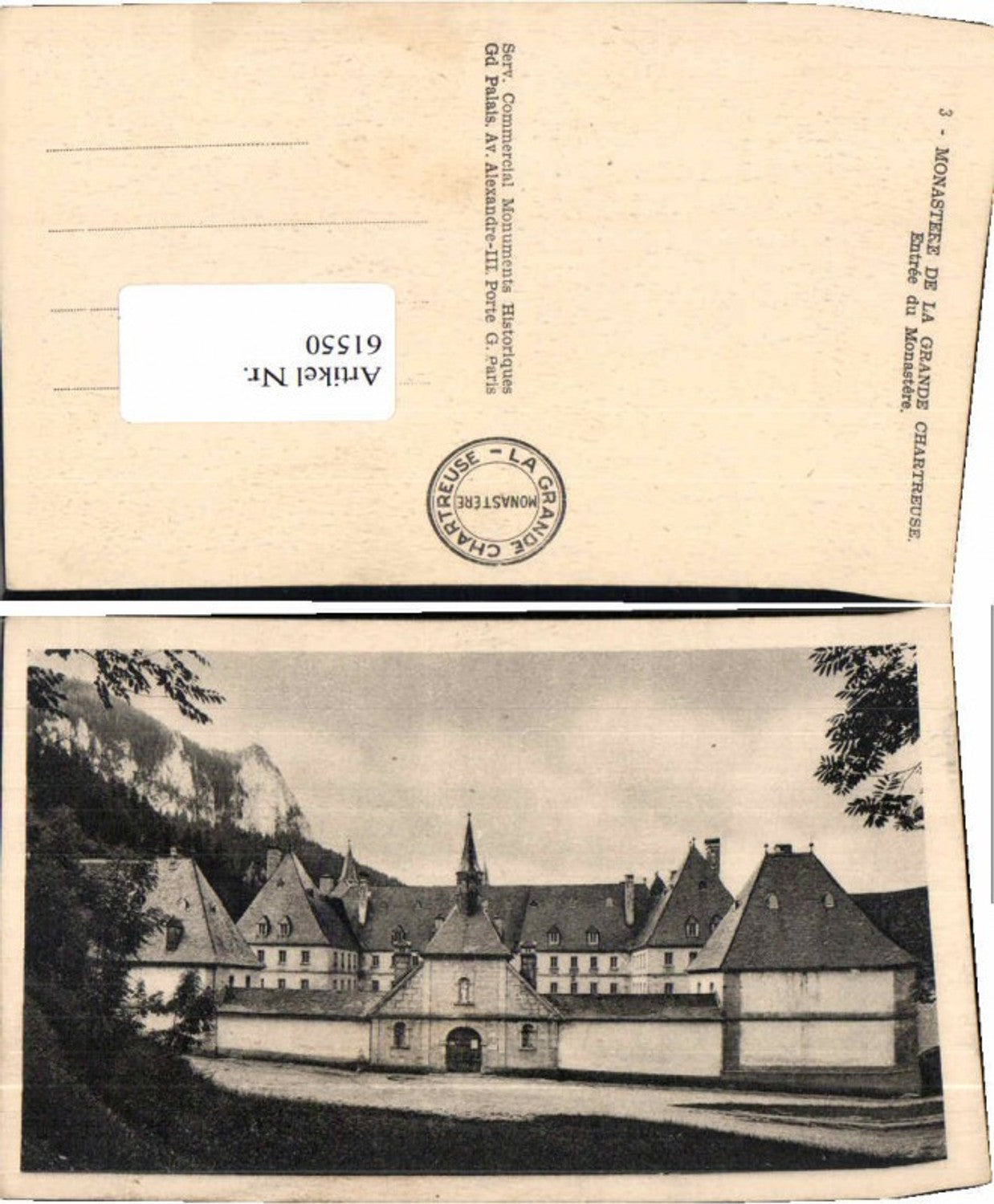 61550,Monastere La Grande Chartreuse