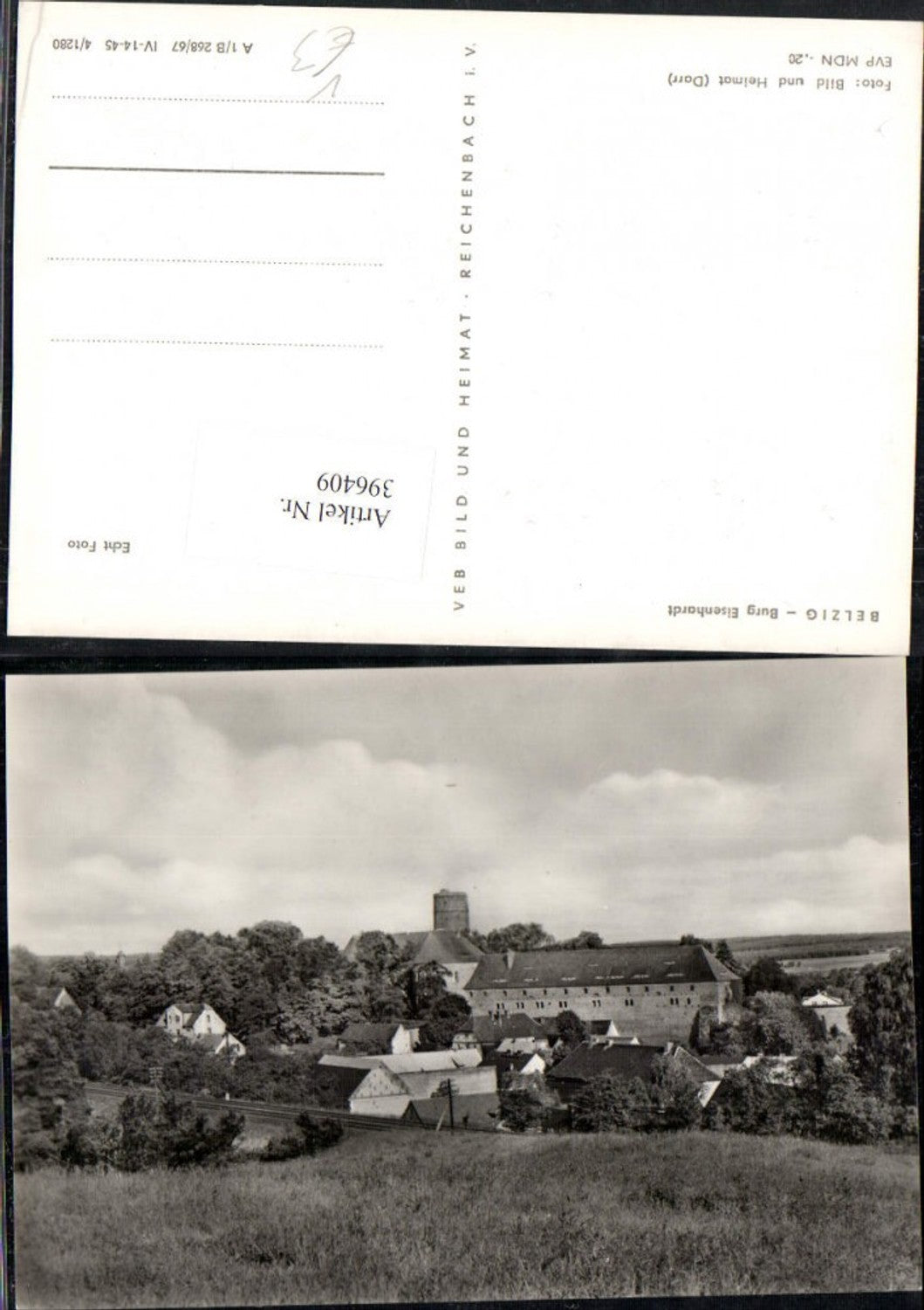 396409, Belzig Burg Eisenhardt pub VEB