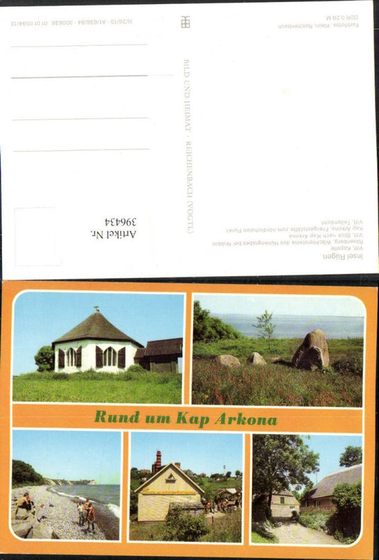 396434,Rügen Kap Arkona Vitt Kapelle Küste Mehrbildkarte pub VEB