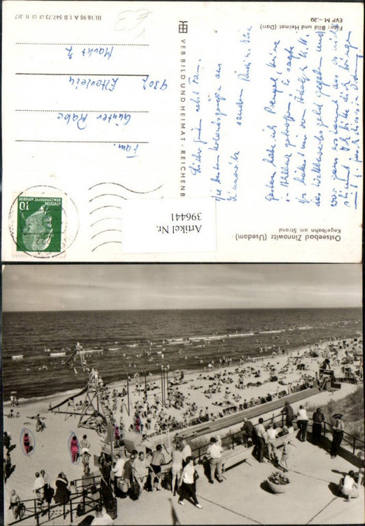 396441,Ostseebad Zinnowitz auf Usedom Kegelbahn am Strand Strandleben pub VEB