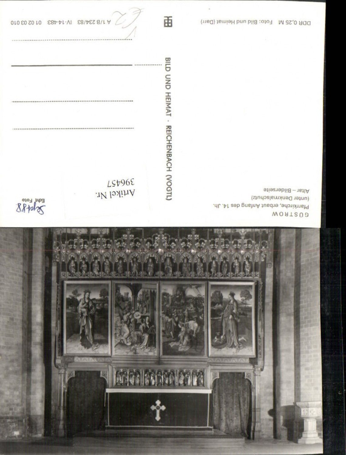 396457, Güstrow Parish Church Church Altar pub VEB 