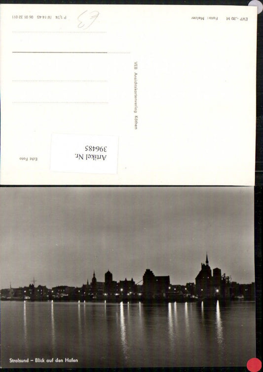 396485,Stralsund Teilansicht m. Hafen pub VEB