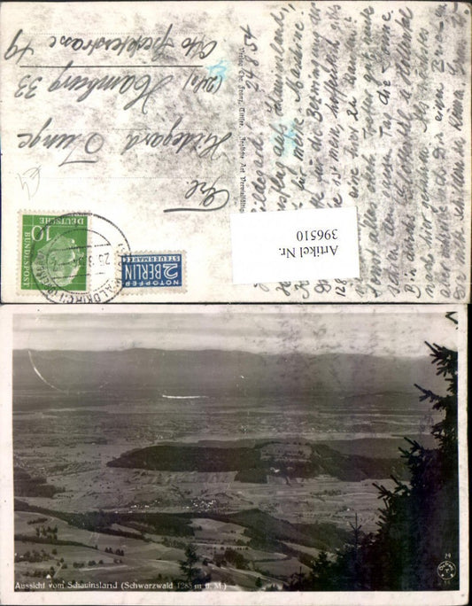 396510,Aussicht vom Schauinsland b. Horben im Schwarzwald