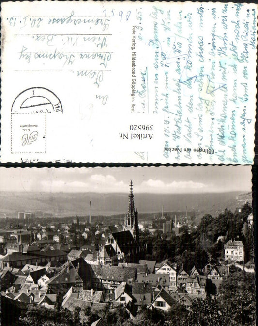 396520, Esslingen am Neckar, partial view of church