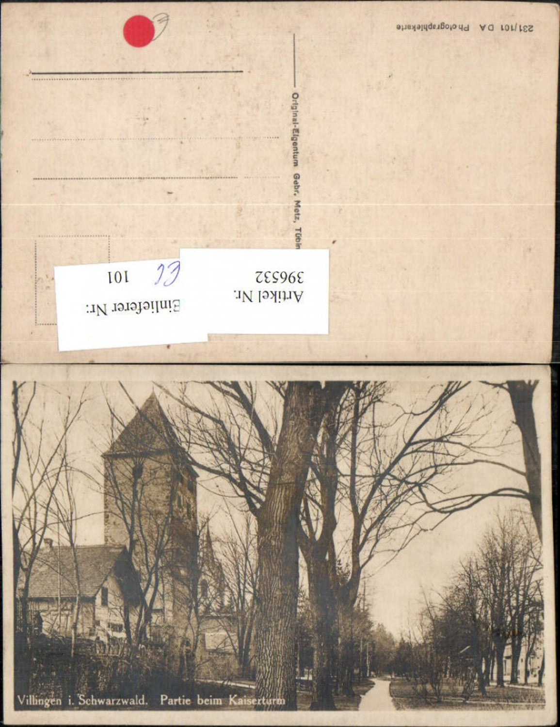 396532,Villingen im Schwarzwald Partie beim Kaiserturm Turm