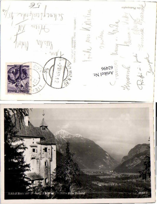 62496,Schloss Stein  bei Dellach im Drautal