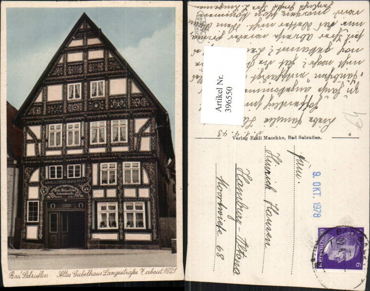 396550,Bad Salzuflen Altes Giebelhaus