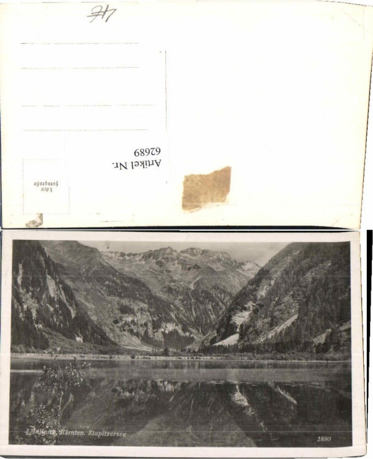 62689,Mallnitz Stapitzersee Partie 1940