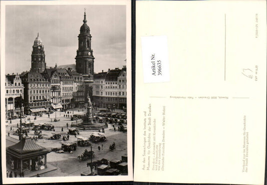 396635,Dresden Altmarkt m. Kreuzkirche u. Rathausturm