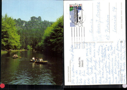 396643,Sächsische Schweiz Amselsee See m. Lokomotive Felsen b. Rathen pub VEB