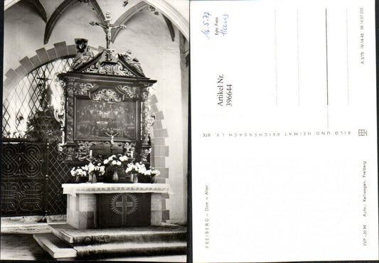 396644,Freiberg Dom Kirche Innenansicht Altar pub VEB