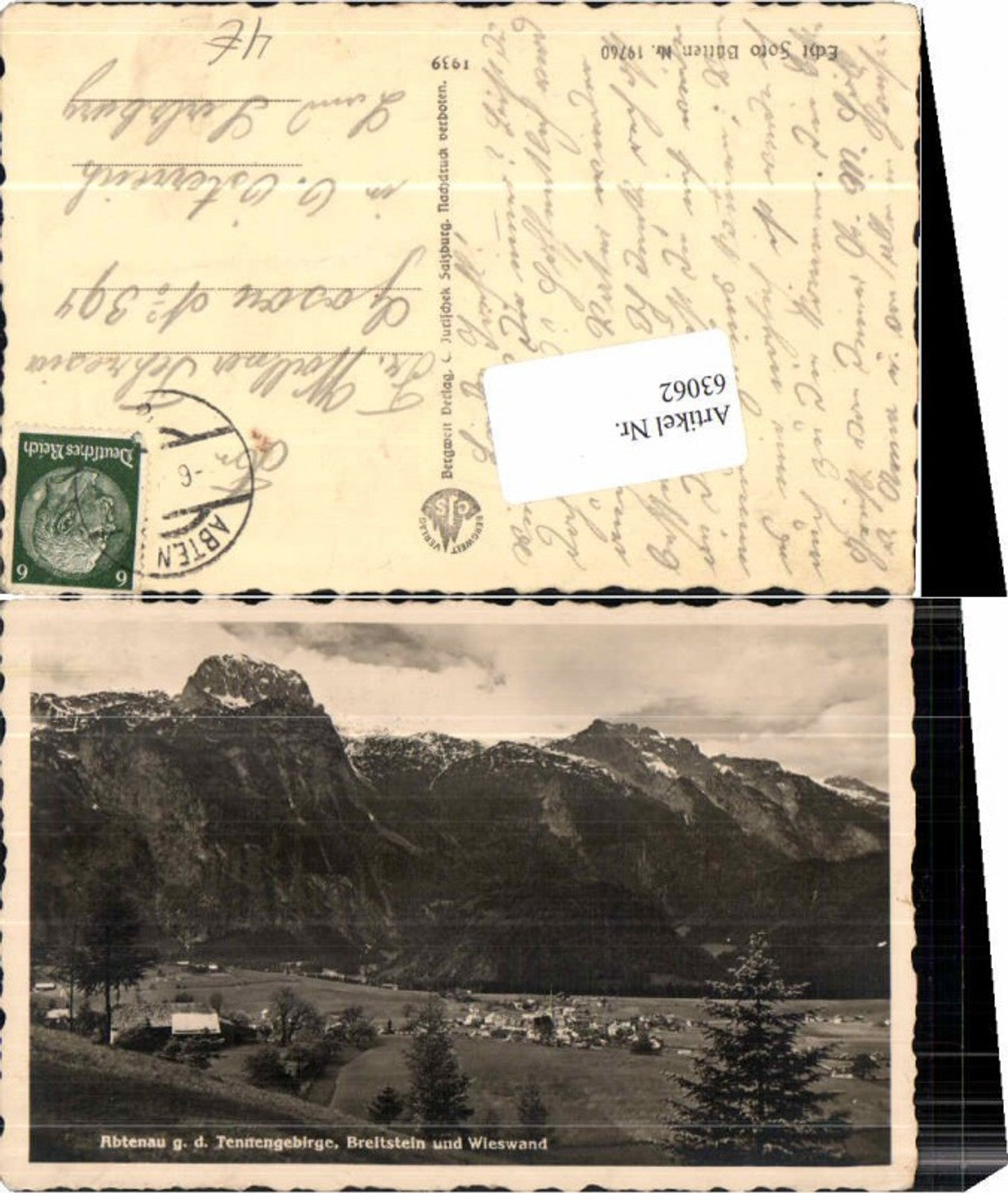 63062,Abtenau g. Tennengebirge Breitstein