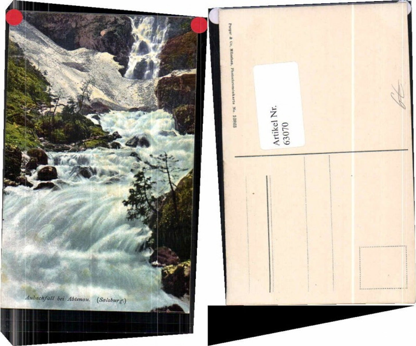 63070,Aubachfall bei Hallein Abtenau Purger Co 10863