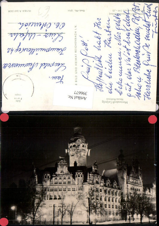 396677,Leipzig Rathaus b. Nacht pub VEB