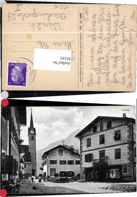 63162,Golling Seltene Partie am Markt Leute