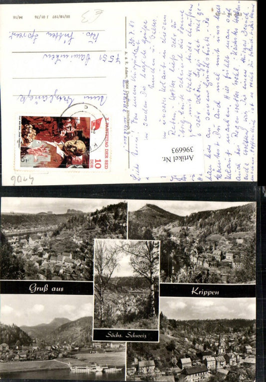 396693,Krippen b. Bad Schandau Totale Mehrbildkarte