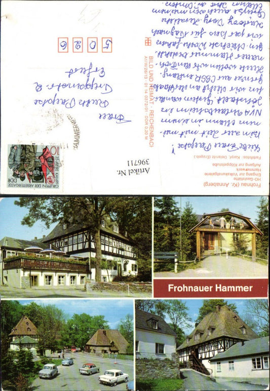 396711,Annaberg-Buchholz Frohnau Hammerwerk Gaststätte Mehrbildkarte pub VEB