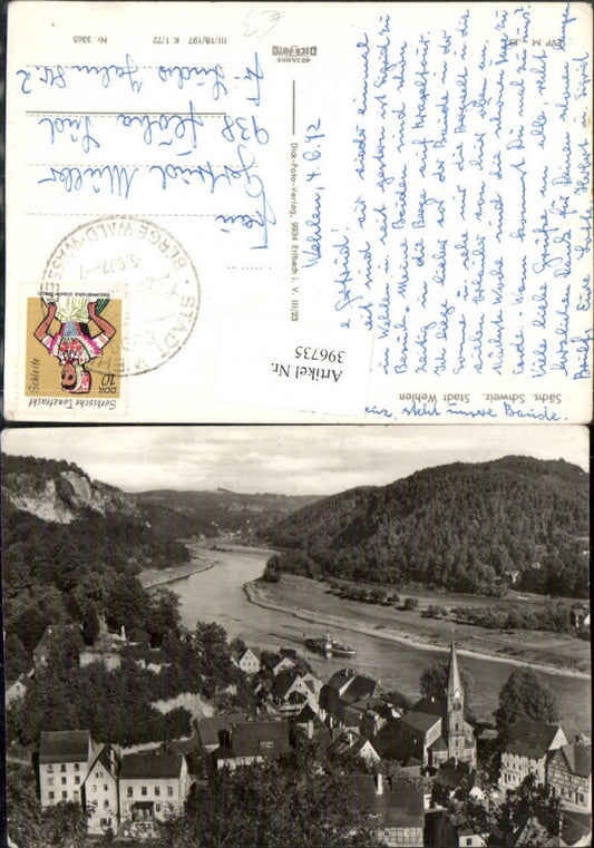 396735,Sächsische Schweiz Wehlen Totale Fluss
