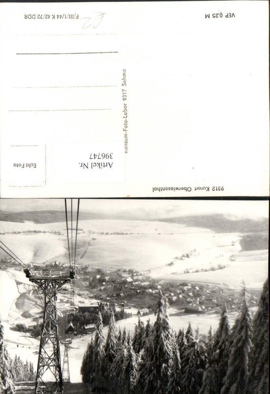396747,Oberwiesenthal Totale Seilbahn Winterbild